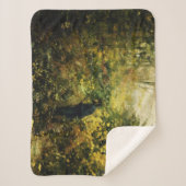 森の中のハンター（H.A. Brendekilde著） シェルパブランケット (正面)