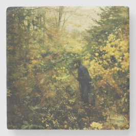 森の中のハンター（H.A. Brendekilde著） ストーンコースター