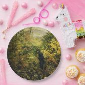 森の中のハンター（H.A. Brendekilde著） ペーパープレート (パーティー)