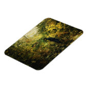 森の中のハンター(H.A. Brendekilde著) マグネット (左側)