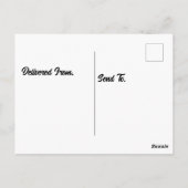 森の中のバードのタピール ポストカード (裏面)