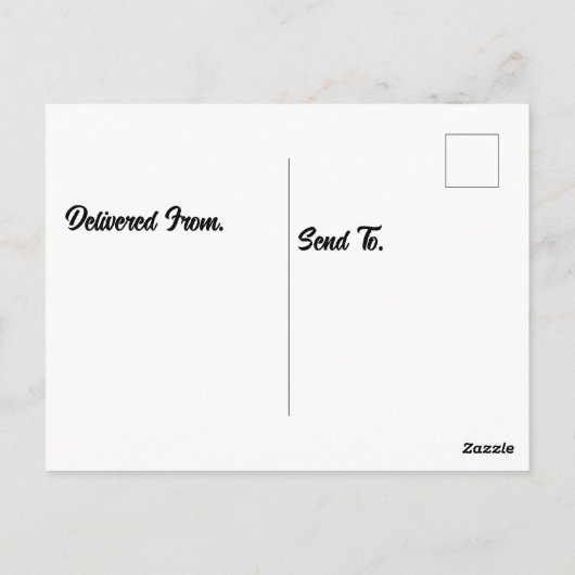 森の中のバードのタピール ポストカード (裏面)