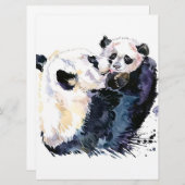 森の中のパンダ |パンダファミリー (正面/裏面)