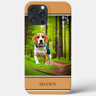 森の中のビーグル素朴犬 iPhone 13 PRO MAXケース