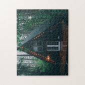 森の中のフレーム小屋ジグソーパズル ジグソーパズル (縦)