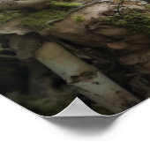 森の中のホラー不気味な人形 ポスター (角)