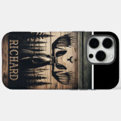 森の中のムースの看板 Case-Mate iPhoneケース (裏面 (横))