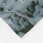 森の中のメリークリスマス フリースブランケット (角)