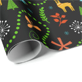 森の中のメリークリスマス |青 ラッピングペーパー (ロールコーナー)