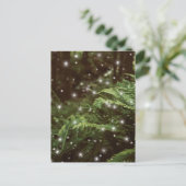 森の中のメルヘンのシダはコテージコアを星 ポストカード (スタンド正面)