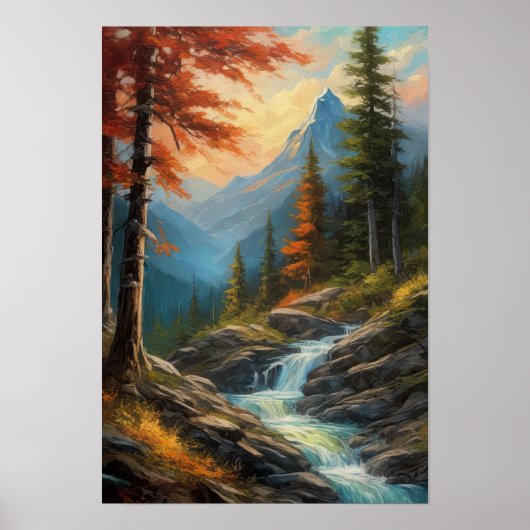 森の中のメロディー、ロッキーの滝 ポスター (正面)