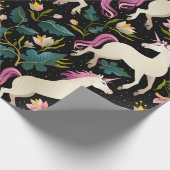 森の中のユニコーン ラッピングペーパー (角)