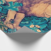 森の中のライオン、ウィリアム・モリス ラッピングペーパー (角)