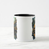 森の中の亀 マグカップ (中央)