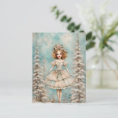 森の中の人形 ポストカード (スタンド正面)