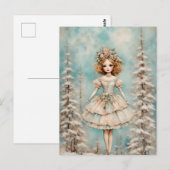 森の中の人形 ポストカード (正面/裏面)