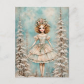 森の中の人形 ポストカード (正面)