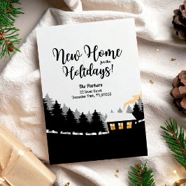 森の中の休日のための新しいホーム移動 招待状