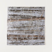 森の中の冬の氷嵐 タペストリー (正面(横))