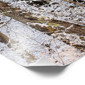 森の中の冬の氷嵐 フォトプリント            (角)