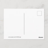 森の中の冬の氷嵐 ポストカード (裏面)