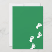 森の中の可愛いイエティのクリスマス 招待状 (裏面)