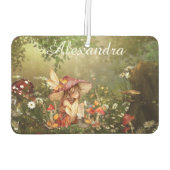 森の中の可愛いキノコの妖精 カーエアーフレッシュナー (裏面)