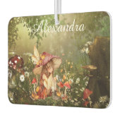 森の中の可愛いキノコの妖精 カーエアーフレッシュナー (左)