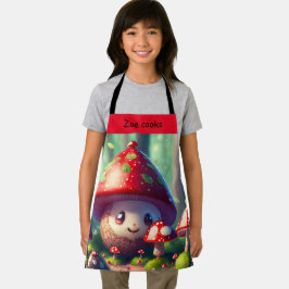 森の中の可愛いトートゥーカスタムル – 子供 エプロン