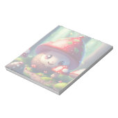 森の中の可愛いトートゥールラッキー ノートパッド (回転)