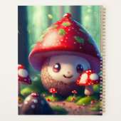 森の中の可愛いトートゥール – 幸運を祈る プランナー手帳 (裏面)