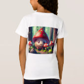 森の中の可愛いトートツール – 幸運のカスタム Tシャツ (裏面)