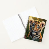 森の中の可愛いベンガルタイガーカッブ ノートブック (内部)