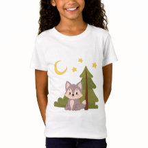 森の中の可愛い狼