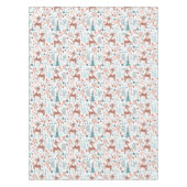 森の中の可愛い鹿お洒落のクリスマス テーブルクロス (正面)