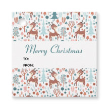 森の中の可愛い鹿お洒落のクリスマス