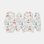 森の中の可愛い鹿お洒落のクリスマス フェイバーボックス (折り畳みなし)