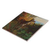 森の中の可愛い鹿 タイル (側面)