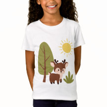 森の中の可愛い鹿