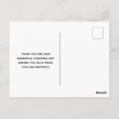 森の中の可愛お洒落い鹿ありがとう ポストカード (裏面)