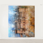 森の中の城 タペストリー (正面)