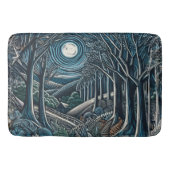 森の中の夜 バスマット (正面)
