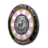 森の中の大きな角の鹿 ダーツボード (正面右)