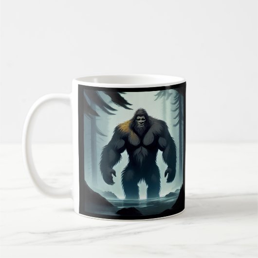 森の中の大足 コーヒーマグカップ (左)