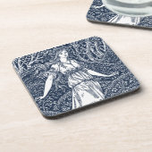 森の中の女性 コースター (左側)