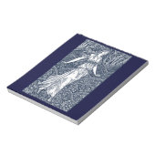 森の中の女性 ノートパッド (回転)