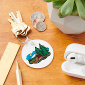 森の中の家 キーホルダー