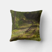 森の中の廃線 クッション (裏面)