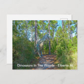 森の中の恐竜-エルベルタAL ポストカード (正面/裏面)