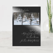 森の中の悔やみや弔慰 カード (正面)